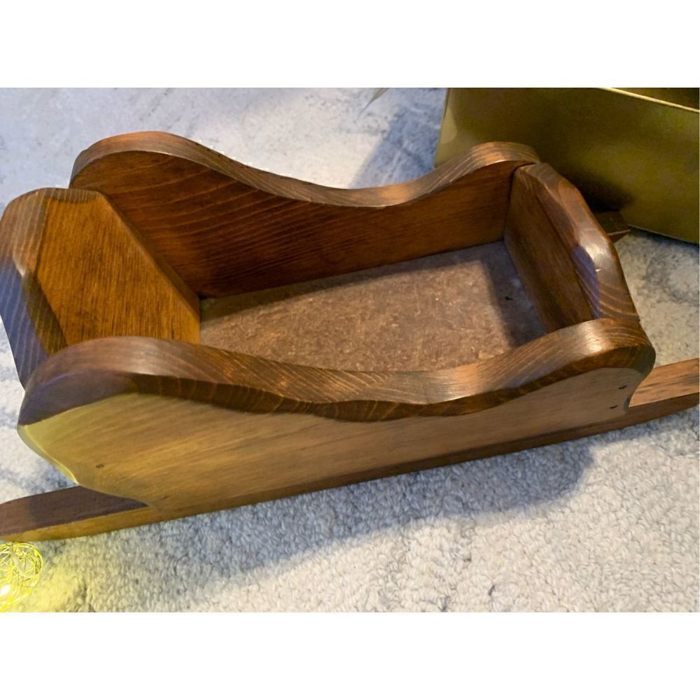 Christmas decor sled and pier 1 imports small lights